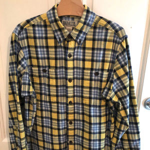 Duluth Trading Free Swingin Flannel Trim Fit Large